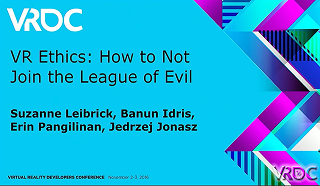 VRDC - GDC - VR Ethics Panel - Flyer - 2016 Flyer